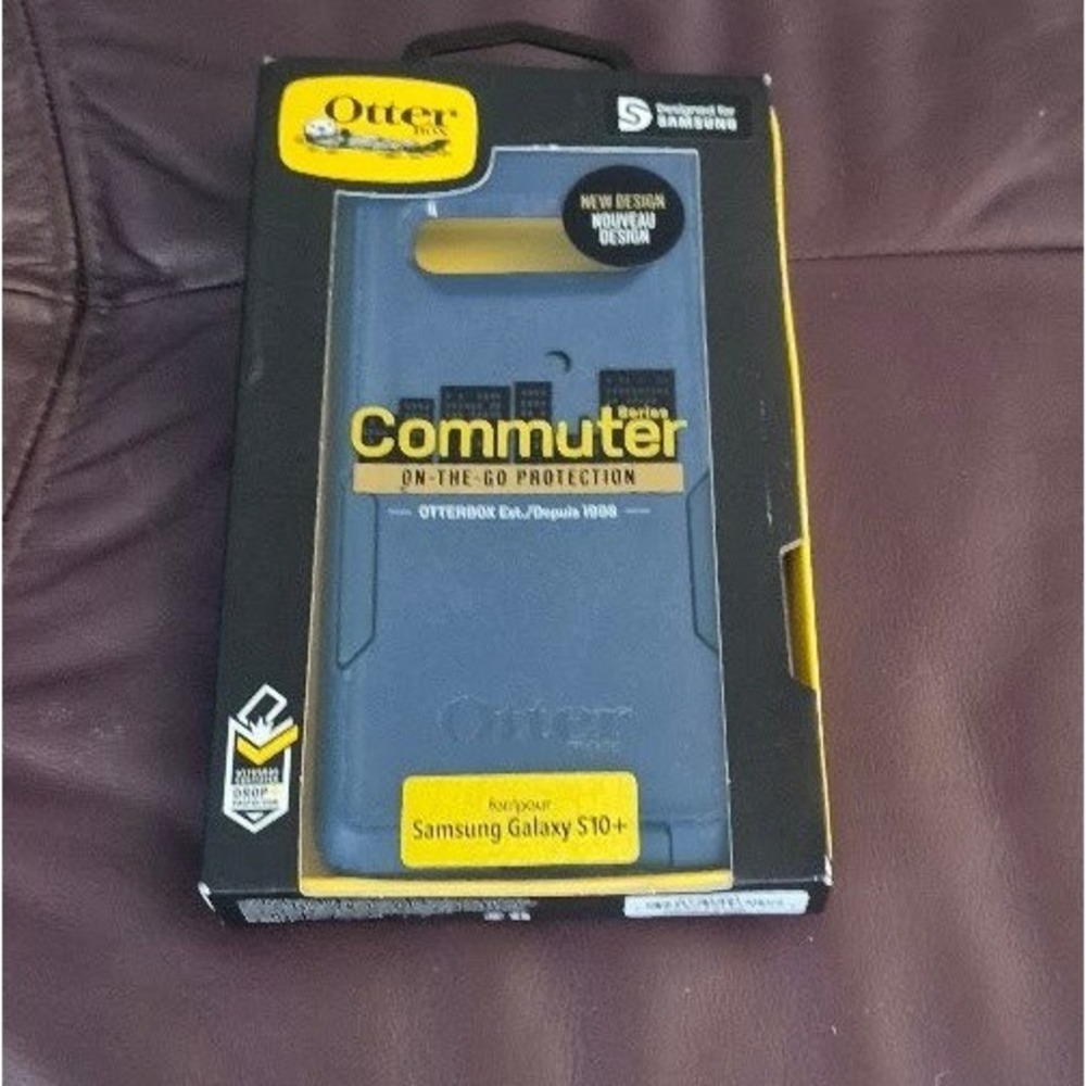 Phone Case OtterBox Samsung Galaxy S10+ Black Slim Symmetry Series 77-61431